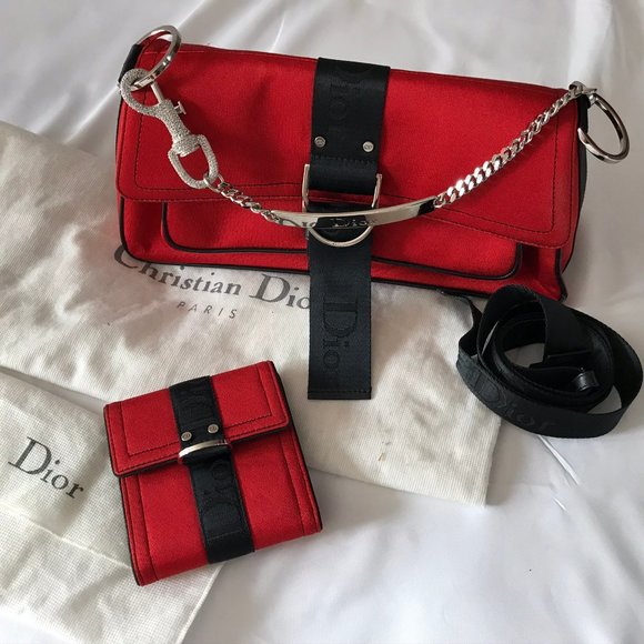 Authentic Christian Dior Crossbody + Wallet - Picture 1 of 15